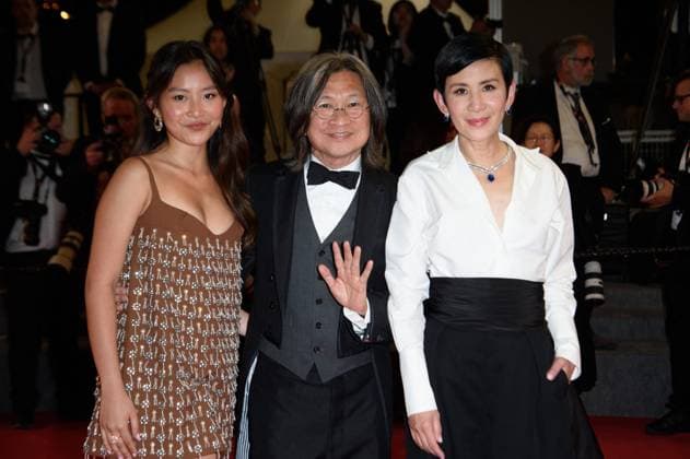 Cannes She s Got No Name Red Carpet NG Director Peter Chan Ho-sun, Jilian Chan and Sandra Ng attending the ?She s Got No Name Screening and Red Carpet at Palais Des Festivals in Cannes, France on May 24 2024 as part of the 77th Cannes Film Festival. Photo by Nicolas Genin ABACAPRESS.COM Cannes France  Copyright: xGeninxNicolas ABACAx