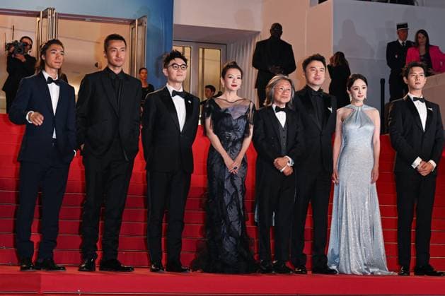 Cannes She s Got No Name Red Carpet NG Ci Sha, Wang Chuan-Jun, Da Peng, Zhang Ziyi, Peter Ho-Sun Chan, Lei Jiayin, Yang Mi and Li Xian attending the ?She s Got No Name Screening and Red Carpet at Palais Des Festivals in Cannes, France on May 24 2024 as part of the 77th Cannes Film Festival. Photo by Nicolas Genin ABACAPRESS.COM Cannes France  Copyright: xGeninxNicolas ABACAx