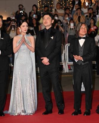 Cannes, 77th Cannes Film Festival 2024, red carpet film She s Got No Name In the photo: Lei Jiayin, Yang Mi  Copyright: xManuelexMangiarottix xipa-agencyx xPoolxPhotoxEventsx03x IPA_Agency_IPA46503247