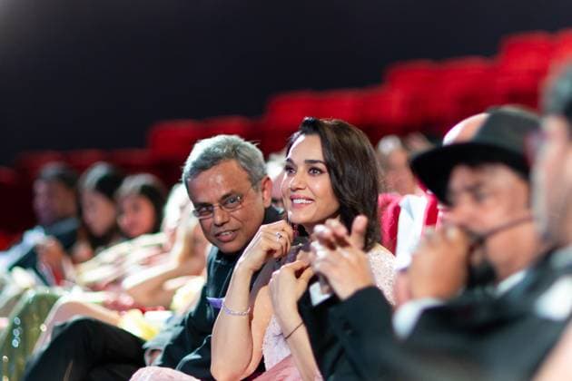 Cannes - Pierre Angenieux Prize Award Ceremony Preity Zinta during the 2024 Pierre Angenieux Prize award ceremony at the 77th annual Cannes Film Festival at the Palais des Festivals, Saturday, May 24, 2024 in Cannes, France. Photo by Cyril Chateau ABACAPRESS.COM Cannes France  Copyright: xChateauxCyril ABACAx