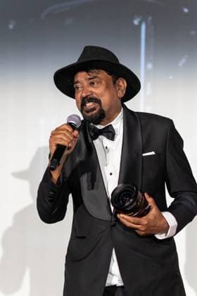 Cannes - Pierre Angenieux Prize Award Ceremony Santosh Sivan during the 2024 Pierre Angenieux Prize award ceremony at the 77th annual Cannes Film Festival at the Palais des Festivals, Saturday, May 24, 2024 in Cannes, France. Photo by Cyril Chateau ABACAPRESS.COM Cannes France  Copyright: xChateauxCyril ABACAx