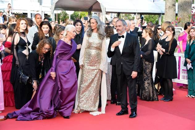 Helen Mirren and Andie MacDowell at The most Precious of Cargoes premiere during the 77th Cannes Film Festival 24 05 2024