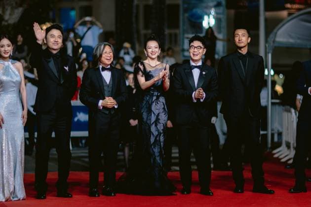 77th International Cannes Film Festival Red carpet 77eme Festival International du Film de Cannes Montee des marches du film She got No Name 305515 2024 05 24 Alpes Maritimes Cannes France Zhang, Ziyi Chan, Peter Ho sun Jiayin, Lei  Copyright: xTerencexBaelenx STAR_305515_066