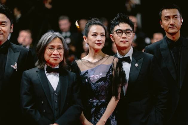 77th International Cannes Film Festival Red carpet 77eme Festival International du Film de Cannes Montee des marches du film She got No Name 305515 2024 05 24 Alpes Maritimes Cannes France Zhang, Ziyi Chan, Peter Ho sun Jiayin, Lei  Copyright: xTerencexBaelenx STAR_305515_081