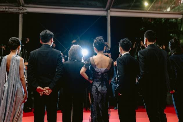 77th International Cannes Film Festival Red carpet 77eme Festival International du Film de Cannes Montee des marches du film She got No Name 305515 2024 05 24 Alpes Maritimes Cannes France Zhang, Ziyi Chan, Peter Ho sun Jiayin, Lei  Copyright: xTerencexBaelenx STAR_305515_083