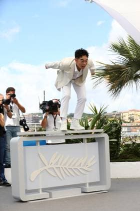 May 25, 2024, Cannes, Cote D azur, France: DA PENG jumps during the She s Got No Name photocall at the 77th Annual Cannes Film Festival at Palais des Festivals in Cannes, France Cannes France - ZUMAc179 20240525_zep_c179_013 Copyright: xMickaelxChavetx