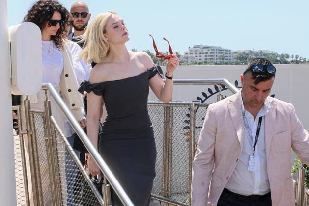 Cannes - Elle Fanning Exits The Martinez Elle Fanning is spotted at the Hotel Martinez during 77th Film Festival of Cannes, on May 25, 2024 in Cannes, France. Photo by Marco Piovanotto ABACAPRESS.COM Cannes France  Copyright: xPiovanottoxMarco ABACAx