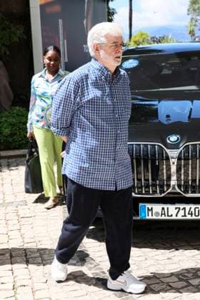 Cannes - George Lucas At The Martinez George Lucas is spotted at Martinez Hotel during 77th Film Festival of Cannes, on May 25, 2024 in Cannes, France. Photo by Marco Piovanotto ABACAPRESS.COM Cannes France  Copyright: xPiovanottoxMarco ABACAx