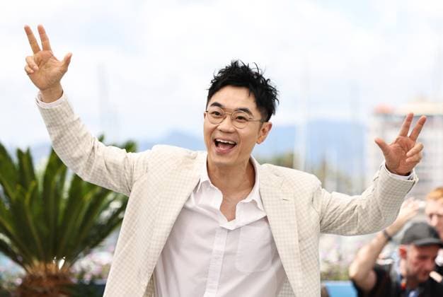 (240525) -- CANNES, May 25, 2024 -- Actor Da Peng poses during a photocall for the film She s got no name at the 77th Cannes Film Festival in Cannes, southern France, on May 25, 2024. ) FRANCE-CANNES-FILM FESTIVAL-SHE S GOT NO NAME GaoxJing 
