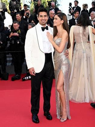**Cannes, 77th Cannes Film Festival 2024, Final Night, Red Carpet Closing Ceremony. Cannes, 77th Cannes Film Festival 2024, Final Night, Red Carpet Closing Ceremony. In the photo: Jeremy Cunningham and Jauncey with his wife Pia Alonzo Cannes France  Copyright: xIPA ABACAx