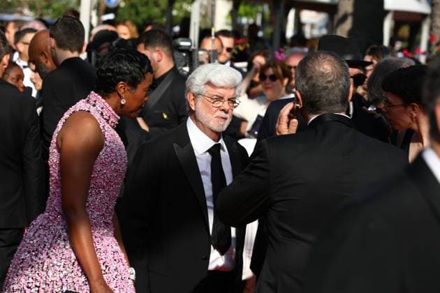 May 25, 2024, Cannes, Cote D azur, France: GEORGE LUCAS walks the red carpet ahead of The Most Precious of Cargoes Premiere screening at the 77th Annual Cannes Film Festival at Palais des Festivals in Cannes, France Cannes France - ZUMAc179 20240525_zep_c179_071 Copyright: xMickaelxChavetx
