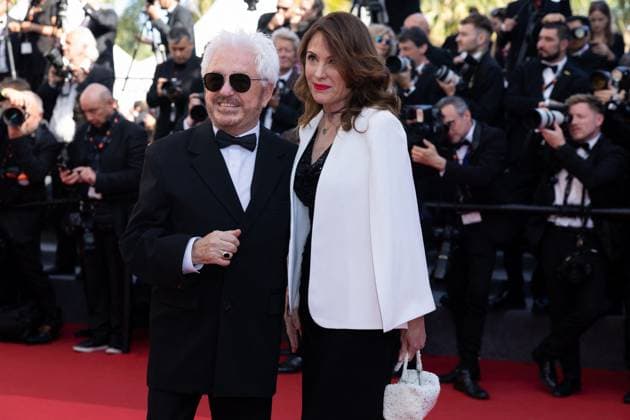 B MontÃ e des marches pour la cÃ rÃ monie de clÃ ture du 77eme Festival International du Film de Cannes au Palais des Festivals Ã Cannes Marc Cerrone et sa femme Jill MontÃ e des marches pour la cÃ rÃ monie de clÃ ture du 77eme Festival International du Film de Cannes au Palais des Festivals Ã Cannes Le 25 mai 2024 Olivier Borde Bestimage Red carpet for the closing ceremony of the 77th Cannes International Film Festival at the Palais des Festivals in Cannes, France On may 25th 2024 Cannes France  Copyright: xOLIVIERxBORDEx xBESTIMAGExOLIVIERxBORDEx xBESTIMAGEx