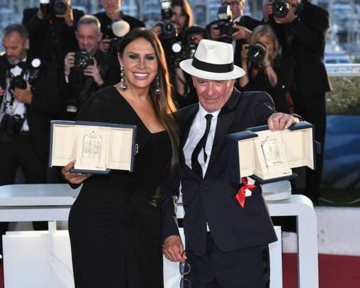 Cannes, 77th Cannes Film Festival 2024, Palme D Or Winners Photocall Cannes, 77th Cannes Film Festival 2024, Palme D Or Winners Photocall In the photo: Karla Sofia Gascon, Jacques Audiard Cannes France  Copyright: xIPA ABACAx