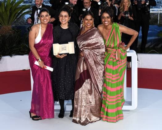Cannes, 77th Cannes Film Festival 2024, Palme D Or Winners Photocall Cannes, 77th Cannes Film Festival 2024, Palme D Or Winners Photocall Pictured: Divya Prabha, Payal Kapadia, Chhaya Kadam, Kani Kusruti Cannes France  Copyright: xIPA ABACAx