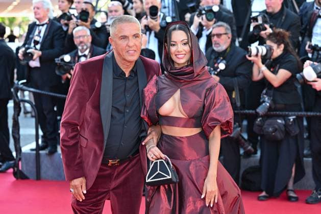 Cannes Closing Ceremony Red Carpet NG Sofia Athena and Samy Naceri attending the Closing Ceremony Red Carpet at Palais Des Festivals in Cannes, France on May 25 2024 as part of the 77th Cannes Film Festival. Photo by Nicolas Genin ABACAPRESS.COM Cannes France  Copyright: xGeninxNicolas ABACAx