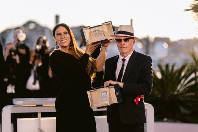 77eme Festival International du Film de Cannes Photocall des palmes et laureats 77th International Cannes Film Festival Photocall with winners 305537 2024 05 25 Alpes Maritimes Cannes France Gascon, Karla Sofia Audiard, Jacques  Copyright: xTerencexBaelenx STAR_305537_003