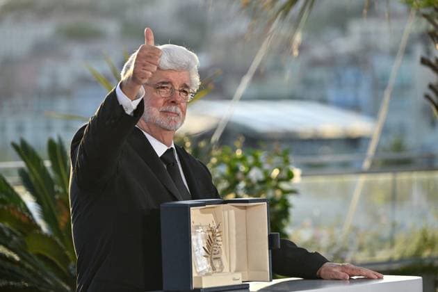 Cannes 2024 Winners Photocall George Lucas at the Winners Photocall during the 77th Cannes Film Festival in Cannes, France on May 25, 2024. Photo by Julien Reynaud APS-Medias ABACAPRESS.COM Cannes France  Copyright: xReynaudxJulien APS-Medias ABACAx