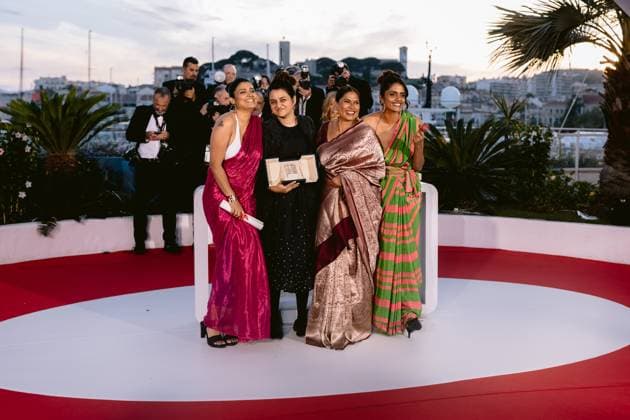 77eme Festival International du Film de Cannes Photocall des palmes et laureats 77th International Cannes Film Festival Photocall with winners 305537 2024 05 25 Alpes Maritimes Cannes France Pakadia, Payal  Copyright: xTerencexBaelenx STAR_305537_073