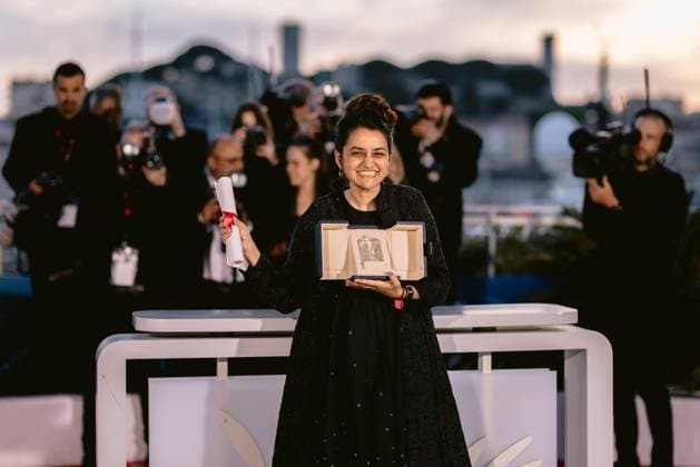 77eme Festival International du Film de Cannes Photocall des palmes et laureats 77th International Cannes Film Festival Photocall with winners 305537 2024 05 25 Alpes Maritimes Cannes France Pakadia, Payal  Copyright: xTerencexBaelenx STAR_305537_077
