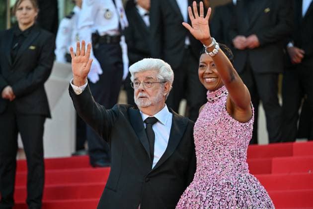 Cannes 2024 Closing Ceremony Mellody Hobson, George Lucas at the Closing Ceremony during the 77th Cannes Film Festival in Cannes, France on May 25, 2024. Photo by Julien Reynaud APS-Medias ABACAPRESS.COM Cannes France  Copyright: xReynaudxJulien APS-Medias ABACAx