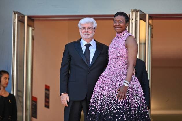 Cannes 2024 Closing Ceremony Mellody Hobson, George Lucas at the Closing Ceremony during the 77th Cannes Film Festival in Cannes, France on May 25, 2024. Photo by Julien Reynaud APS-Medias ABACAPRESS.COM Cannes France  Copyright: xReynaudxJulien APS-Medias ABACAx