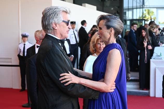77eme Festival International du Film de Cannes MontÃ e des marches de cloture 77th International Cannes Film Festival Closing Red Carpet 305535 2024 05 25 Cannes France MacDowell, Andie Knobloch, Iris Wenders, Wim  Copyright: xSergexArnalx xStarfacex STAR_305535_003