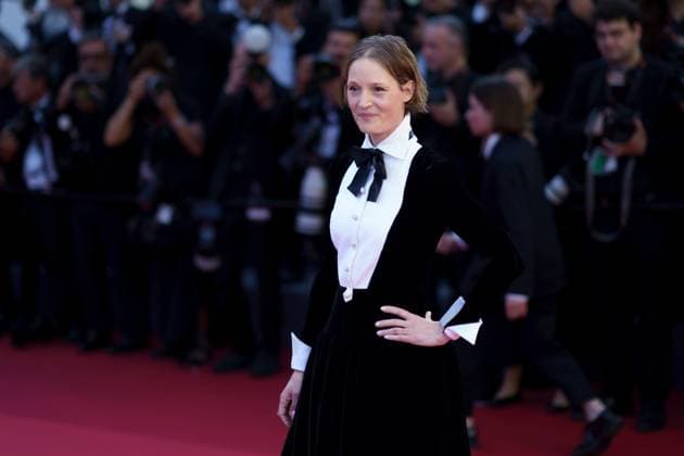 Cannes, France 25th May, 2024 Vicky Krieps attends the Red Carpet of the closing ceremony at the 77th annual Cannes Film Festival at Palais des Festivals on May 25, 2024 in Cannes, France CINEMA 77eme Festival de Cannes Red Carpet Closing Ceremony 25 05 2024 NorbertScanella Panoramic 