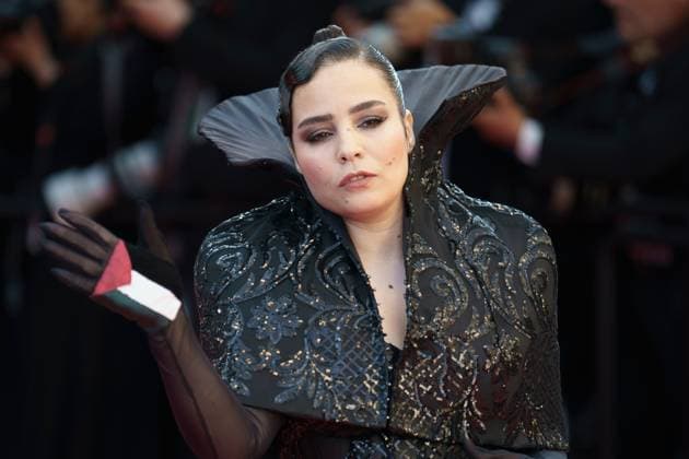 Cannes, France 25th May, 2024 Asmae El Moudir attends the Red Carpet of the closing ceremony at the 77th annual Cannes Film Festival at Palais des Festivals on May 25, 2024 in Cannes, France CINEMA 77eme Festival de Cannes Red Carpet Closing Ceremony 25 05 2024 NorbertScanella Panoramic 