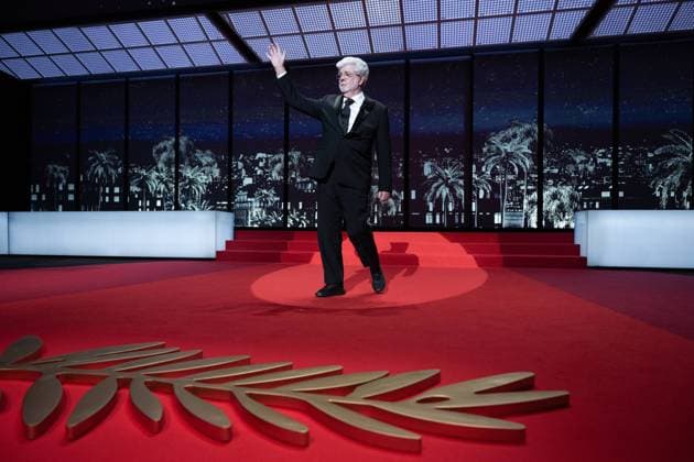 Annual Cannes Film Festival - Closing Ceremony - Cannes DN George Lucas receives the Honorary Palme D?Or Award during the Closing Ceremony at the 77th annual Cannes Film Festival at Palais des Festivals on May 25, 2024 in Cannes, France. Photo by David NIVIERE ABACAPRESS.COM CANNES France  Copyright: xNivierexDavid ABACAPRESS.COMx