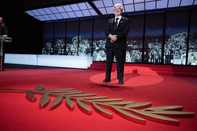 Annual Cannes Film Festival - Closing Ceremony - Cannes DN George Lucas receives the Honorary Palme D?Or Award during the Closing Ceremony at the 77th annual Cannes Film Festival at Palais des Festivals on May 25, 2024 in Cannes, France. Photo by David NIVIERE ABACAPRESS.COM CANNES France  Copyright: xNivierexDavid ABACAPRESS.COMx
