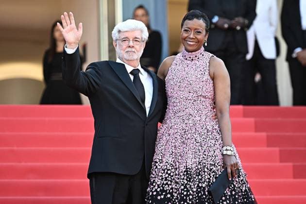 Annual Cannes Film Festival - Closing Ceremony - Cannes DN Mellody Hobson and George Lucas attend the Red Carpet of the closing ceremony at the 77th annual Cannes Film Festival at Palais des Festivals on May 25, 2024 in Cannes, France. Photo by David NIVIERE ABACAPRESS.COM CANNES France  Copyright: xNivierexDavid ABACAPRESS.COMx