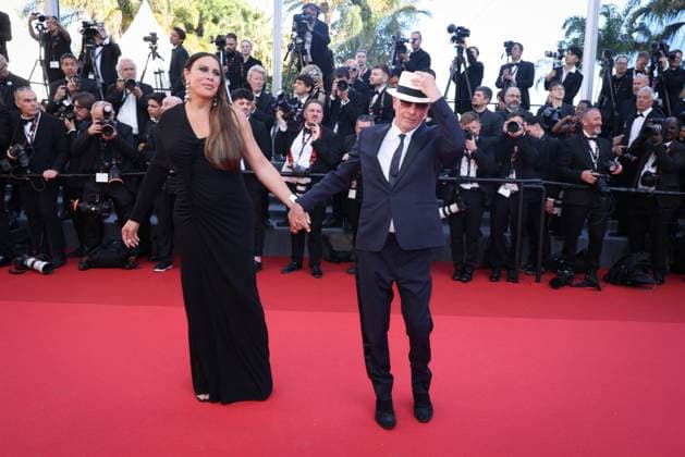 Cannes Closing Ceremony DB Karla Sofia Gascon and Jacques Audiard attending the Red Carpet of the closing ceremony at the 77th annual Cannes Film Festival at Palais des Festivals on May 25, 2024 in Cannes, France. Photo by David Boyer ABACAPRESS.COM Cannes France  Copyright: xBoyerxDavid ABACAx