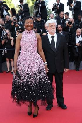 Cannes - Closing Ceremony Arrivals Mellody Hobson and George Lucas attend the Red Carpet of the closing ceremony at the 77th annual Cannes Film Festival at Palais des Festivals on May 25, 2024 in Cannes, France. Photo by Shootpix ABACAPRESS.COM Cannes France  Copyright: xShootpix ABACAx
