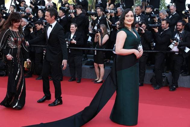 Cannes - Closing Ceremony Arrivals Jury Members Lily Gladstone attend the Red Carpet of the closing ceremony at the 77th annual Cannes Film Festival at Palais des Festivals on May 25, 2024 in Cannes, France. Photo by Shootpix ABACAPRESS.COM Cannes France  Copyright: xShootpix ABACAx