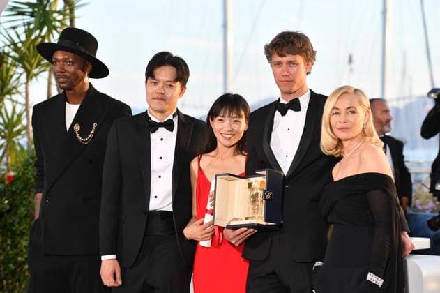 Baloji, Chiang Wei Liang, You Qiao Yin, Halfdan Ullmann Tondel and Emmanuelle Beart at the photocall with the award winners at the Festival de Cannes 2024 77 Cannes International Film Festival at the Palais des Festivals Cannes, 25 05 2024 Foto:xD.xBedrosianx xFuturexImagex preistraeger_4539