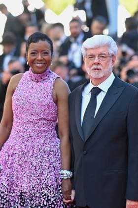 Cannes - Closing Ceremony Red Carpet Director George Lucas and Mellody Hobson attend the Red Carpet of the closing ceremony at the 77th annual Cannes Film Festival at Palais des Festivals on May 25, 2024 in Cannes, France. Photo by Franck Castel ABACAPRESS.COM Cannes France  Copyright: xCastelxFranck ABACAx
