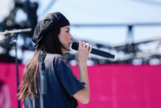 Berlin, Germany 26 May 2024 Visit to the democracy festival to celebrate 75 years of the Basic Law 26 05 2024 In the picture Lena Meyer Landrut at the sound check Copyright: xFotostandx xReuhlx