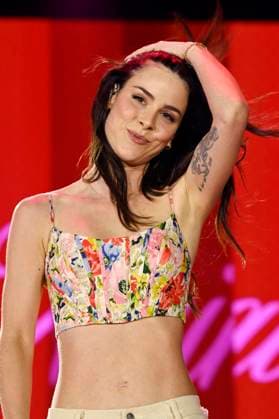 Lena Meyer-Landrut live bei der Abschlussveranstaltung auf dem Demokratiefest zu 75 Jahren Grundgesetz auf der Bühne zwischen Kanzleramt und dem Deutschen Bundestag. Berlin, 26.05.2024 Foto:xF.xKernx xFuturexImagex abschluss_demokratiefest_4629