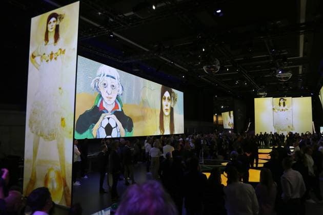 27 05 2024 Dortmund, opening of special exhibition In Motion Art Football The immersive show will be open to the public from 28 May in the arena of the DFB Football Museum It will run until January 2025