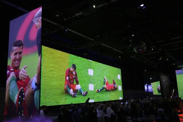 27 05 2024 Dortmund, opening of special exhibition In Motion Art Football The immersive show will be open to the public from 28 May in the arena of the DFB Football Museum It will run until January 2025
