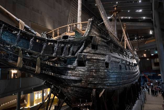One of Sweden s most popular tourist destinations, the Vasa museum ship in Stockholm, is being renovated Today, the first part of the regal ship Vasa s new keel support was assembled Today s 17 external supports will be replaced by 27 specially designed cradles built in steel The reason for the change is that the ship s frag  Copyright: xFredrikxSandberg TTx SWEDEN VASA GETS NEW KEEL SUPPORT pEQcYlFkHSI