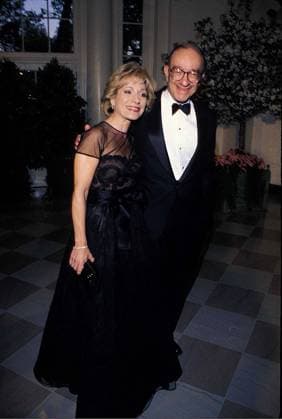 Nov. 2, 2005 - ALAN GREENSPAN WITH ANDREA MITCHELL AT THE STATE DINNER FOR PM. CRETIEN OF CANADA 4-8-1997. K8360JKEL. JAMES M. KELLY- Washington U.S. - ZUMAg49_ 20051102_gaf_g114_084 Copyright: xJamesxM.xKellyx