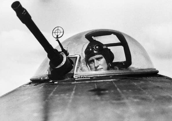 RECORD DATE NOT STATED Focke Wulf FW-200 Condor Focke-Wulf Fw.200 Condor Rear-Gunner and Gun-Turrett Date: 1940s  Copyright: Copyrightx(c)Geminix2023.xCredit:xGemini 11957337