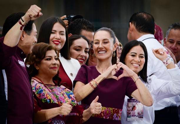 May 29, 2024, Mexico City, Mexico City, Mexico: The candidate for the presidency of Mexico, of the Let s Keep Making History coalition, Claudia Sheinbaum, during the closing of her campaign, in front of the National Palace, in the ZoÂ³calo of Mexico City before thousands of people ahead of the elections on the 2nd of June. Mexico City Mexico - ZUMAn296 20240529_zip_n296_013 Copyright: xJorgexNunezx