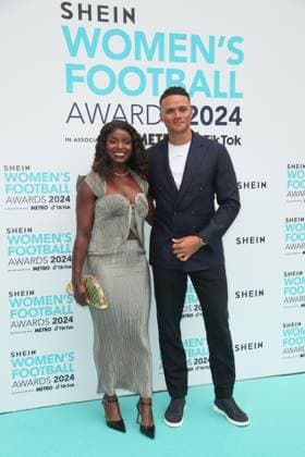 SHEIN Women?s Football Awards at London Marriott Grosvenor Square Featuring: Eniola Aluko, Jermaine Jenas Where: London, United Kingdom When: 30 May 2024 Credit: John Rainford Cover Images EDITORIAL USE ONLY. NOT FOR USE BY NEWSPAPERS BASED IN THE UK. Copyright: xx coverimg53803876