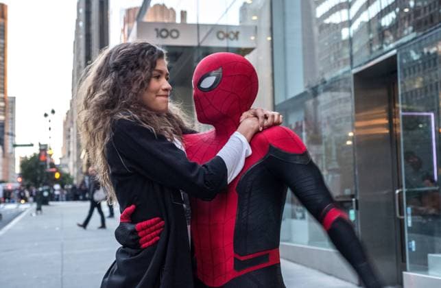 Spider-Man: Far from Home (2019) - filmstill Tom Holland & Zendaya. Spider-Man: Far from Home (2019) - - - EDITORIAL USE ONLY Copyright: xCAP RFSx