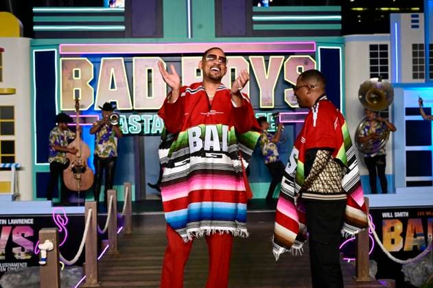 June 1, 2024, Mexico City, Ciudad de Mexico, Mexico: Actors Will Smith and Martin Lawrence pose with traditional Mexican serape during the red carpet of Bad Boys: Ride or Die film premiere at Toreo Parque central. Mexico City Mexico - ZUMAe321 20240601_zea_e321_062 Copyright: xCarlosxTischler xEyepixxGroupx