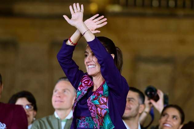 Claudia Sheinbaum Give Message After Won Mexico™s General Election 61-year-old, Candidate for Presidency of Mexico, Claudia Sheinbaum Pardo, gives a message to her supporters to celebrate her victory after know the electoral preliminary results of of Mexico s general election. Claudia Sheinbaum won with won around 58% of votes, according the preliminary electoral results that release on Monday. on June 3, 2024 in Mexico City, Mexico. (Photo by Carlos Tischler Eyepix Group) Copyright: xCarlosxTischler xEyepixxGroupx CT_03062024_121841