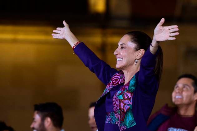 Claudia Sheinbaum Wins Mexico?s General Election 61-year-old, Candidate for Presidency of Mexico, Claudia Sheinbaum Pardo, gives a message to her supporters to celebrate her victory after know the electoral preliminary results of of Mexico s general election. Claudia Sheinbaum won with won around 58% of votes, according the preliminary electoral results that release on Monday. on June 3, 2024 in Mexico City, Mexico. Photo by Carlos Tischler Eyepix Group ABACAPRESS.COM Mexico City Mexico  Copyright: xTischlerxCarlos Eyepix ABACAx