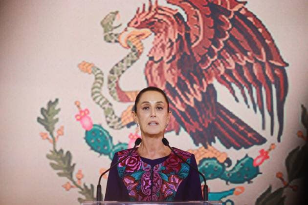 Claudia Sheinbaum Press Conference Candidate of Presidency of Mexico, Claudia Sheinbaum Pardo speaks during a press conference , after National Electoral Institute (INE) announce the the result of the Preliminary Electoral Results Program with 58% of votes, she was virtual winner. on June 3, 2024 in Mexico City, Mexico. Mexico City CDMX Mexico Copyright: xCarlosxSantiagoxxEyepixxGroupx
